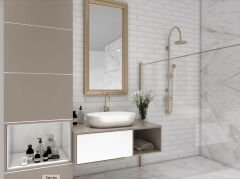 7,5X30 SALENTO BEYAZ ( 0.45 m2 Bir kutu fiyatıdır )